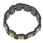 гематит браслет, Прямоугольная форма, разные стили для выбора длина:7 дюймовый, продается Strand