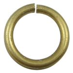 Messing öffnen Sprung Ring, Kreisring, plattiert, keine, 10x1.5mm, Bohrung:ca. 8mm, verkauft von kg