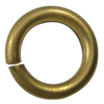 Messing öffnen Sprung Ring, Kreisring, plattiert, keine, 10x1.5mm, Bohrung:ca. 7mm, verkauft von kg