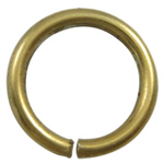 Messing öffnen Sprung Ring, Kreisring, plattiert, keine, 11x1.5mm, Bohrung:ca. 8mm, verkauft von kg