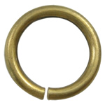Messing öffnen Sprung Ring, Kreisring, plattiert, keine, 5x1.2mm, Bohrung:ca. 2mm, verkauft von kg