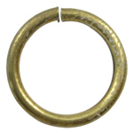 Saw Cut Brass Closed Jump Ring, Donut, plated Approx 7mm 