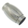 Fermeture magnétique en acier inoxydable rond, tube, Placage, plus de couleurs à choisir Environ 8.5mm, Vendu par PC
