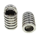 Zinc Alloy End Cap, Tube, plated Approx 4mm 