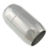 Round Stainless Steel Magnetic Clasp, Tube, plated, Customized Approx 10.5mm 