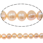 Baroque Cultured Freshwater Pearl Beads, natural, pink, Grade A, 8-9mm Approx 0.8mm Inch 