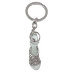 Rhinestone Zinc Alloy Key Chain, with enamel, Shoes, with rhinestone, nickel, lead & cadmium free Approx 26mm .3 Inch 