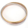 Stainless Steel Bangle Set, Donut , mixed colors, 4mm, 65mm Approx 8.1 Inch 