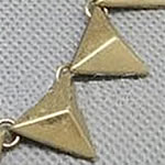 Zinc Alloy Charm Connector, Triangle, plated, 1/1 loop cadmium free, 16mm Approx 2-3mm 