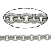 Stainless Steel Rolo Chain, 304 Stainless Steel, original color 