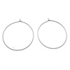 Stainless Steel Hoop Earring Component, 316 Stainless Steel, Donut, original color 