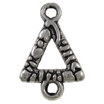Zinc Alloy Charm Connector, Triangle, plated, 1/1 loop Approx 2mm 