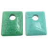 Natural Turquoise Pendants, Rectangle Approx 12.5mm 
