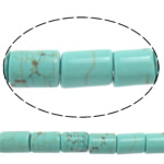 Dyed Natural Turquoise Beads, Dyed Turquoise, Tube, green Approx 1mm Approx 16 
