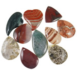 Mixed Agate Pendants, Mixed Material, 31-75mm Approx 1.5-3.5mm 