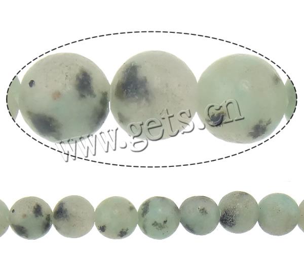 Lotus Jaspis Perlen, Lotos Jaspis, rund, Weitere Größen für Wahl, Bohrung:ca. 1.5mm, Länge:ca. 15 ZollInch, verkauft von Strang