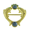 Zinc Alloy Shoes Buckle, with Glass, Animal, gold color plated, faceted & with rhinestone 