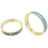 Enamel Zinc Alloy Bangle, gold color plated, with letter pattern 13mm, 59mm Approx 7.2 Inch 