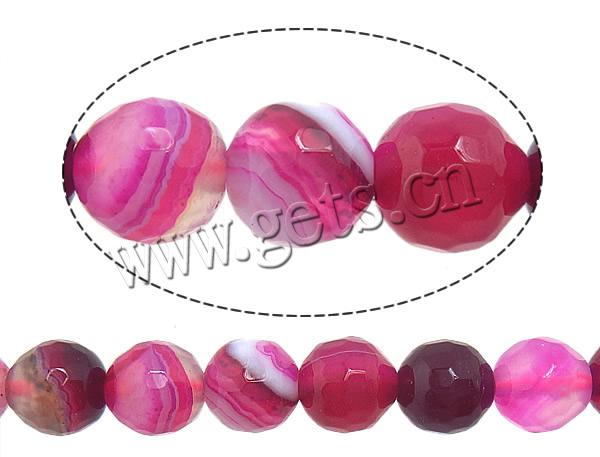Natural Lace Agate Beads, Round, Customized & more sizes for choice & faceted, rose pink, Hole:Approx 1-1.5mm, Length:Approx 15 Inch, Sold By Strand