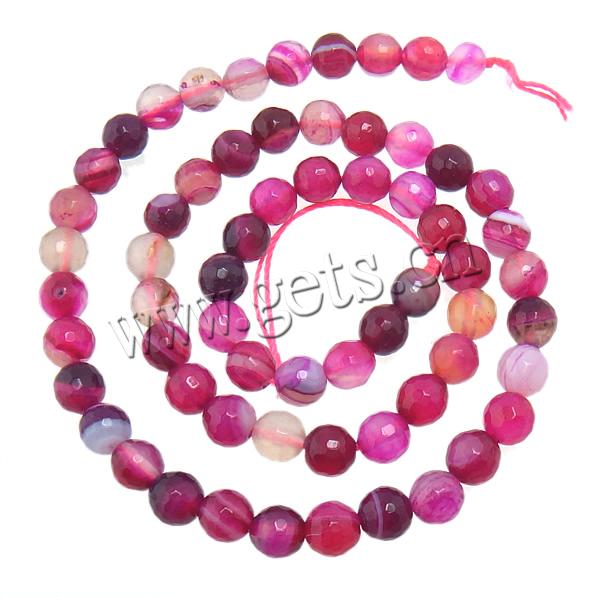 Natural Lace Agate Beads, Round, Customized & more sizes for choice & faceted, rose pink, Hole:Approx 1-1.5mm, Length:Approx 15 Inch, Sold By Strand