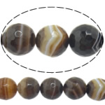 Natural Lace Agate Beads, Round, Customized & faceted, coffee color Approx 1-1.5mm Approx 15 Inch 
