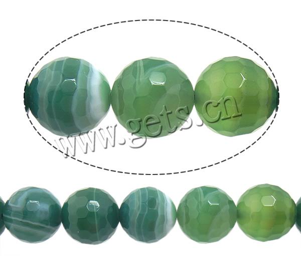 Natural Lace Agate Beads, Round, Customized & more sizes for choice & faceted, green, Hole:Approx 1-1.5mm, Length:Approx 15 Inch, Sold By Strand