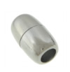 Zinklegierung Magnetverschluss, oval, plattiert, keine, 9x15mm, Bohrung:ca. 5mm, verkauft von PC