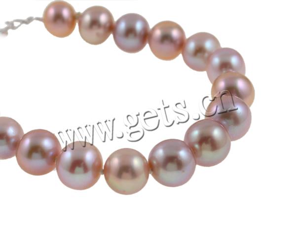 Bracelets de perles, perle d'eau douce cultivée, laiton fermoir, styles différents pour le choix, plus de couleurs à choisir, 9-10mm, Longueur:7 pouce, Vendu par brin