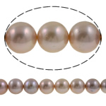 Round Cultured Freshwater Pearl Beads, natural, light purple, Grade AAA, 12-13mm Approx 0.8mm Inch 