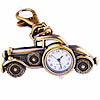 Keychain Watch, Zinc Alloy, with Glass, Car, plated 