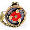 Watch Necklace, Zinc Alloy, with Glass, Flat Round, plated, cartoon pattern & twist oval chain & enamel, 30mm Approx 30-33 Inch 
