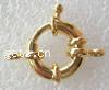 Brass Spring Ring Clasp, Donut, plated 22mm 