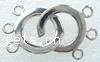 Messing Ring-Ring Verschluss, Kreisring, plattiert, 3-Strang, keine, 17x17mm, verkauft von setzen