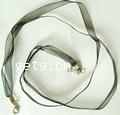 Organza Necklace Cord, iron lobster clasp, platinum color plated 7mm Approx 17 Inch 