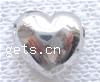 Brass Magnetic Clasp, Heart, plated, magnetism about 3000 gauss 10mm 