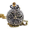 Watch Necklace, Zinc Alloy, with Glass, Flat Round, plated, twist oval chain & with flower pattern, 25mm Approx 30-33 Inch 