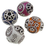 Indonesia Jewelry Beads, with Zinc Alloy, Drum cadmium free, 15x14- Approx 2mm 