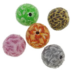 Indonesia Jewelry Beads, with Glass Seed Beads, Round  cadmium free, 13-14mm Approx 2mm 
