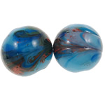 Handgefertigte Lampwork Perlen, rund, handgemacht, keine, 13.5mm, Bohrung:ca. 2mm, 500PCs/Tasche, verkauft von Tasche