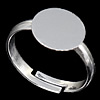 Латунная основа для кольца, Латунь, Другое покрытие, Много цветов для выбора 3mm, 17mm, размер:6.5, продается PC[