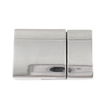 Zinc Alloy Magnetic Clasp, Rectangle, nickel, lead & cadmium free Approx 