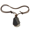 Cowhide Jewelry Necklace, with Zinc Alloy , cadmium free Approx 14-28 Inch 