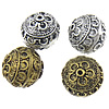 Filigree Zinc Alloy Beads, Round, plated 17mm Approx 1.5mm 