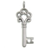 Stainless Steel Key Pendants, original color Approx 5.2mm 