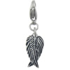 Stainless Steel Wing Shape Pendant, blacken, original color  Approx 2.9mm 