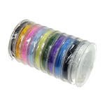Elastisches Garn, elastischer Faden, gemischte Farben, 48mm, 0.6mm, 10PCs/Menge, 10m/PC, verkauft von Menge