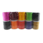 Polyamide Cord, corde en nylon, avec bobine plastique, couleurs mélangées, 1mm  Vendu par lot