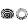 Stainless Steel Large Hole Beads, Rondelle, enamel Approx 9mm 