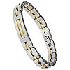 Tungsten Alloy Healing Bracelets, plated, with rhinestone Approx 7.5 Inch 