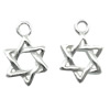 Sterling Silver Star Pendants, 925 Sterling Silver, plated Approx 1.2mm 